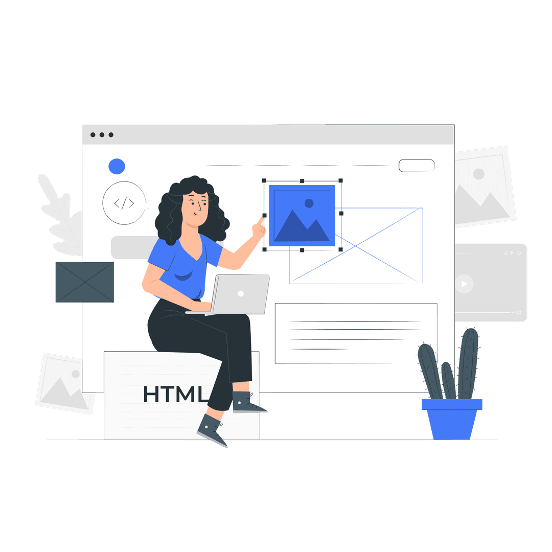 Web development illustration